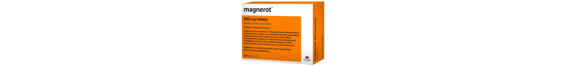 Magnerot - magnézium v tabletách